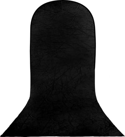 BRESSER Achtergrondscherm - BR-TR11 - Zwart met Sleep - 180 x 240 +240 cm - Opvouwbaar - Tas
