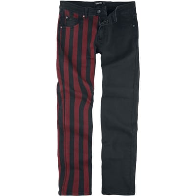 Gothicana by EMP - Gothic Jeans - Pete - Two-Tone-Jeans - W29L32 tot W34L34 - voor Mannen - zwart