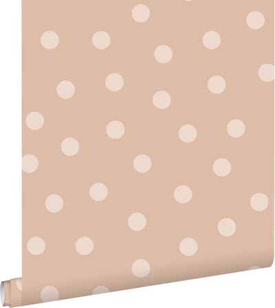 ESTAhome behang stippen terracotta - 53 cm x 10.05 m - 139732