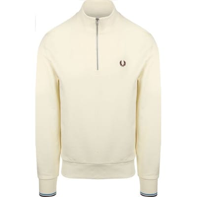 Sweaters Fred Perry Half Zip Trui Ecru