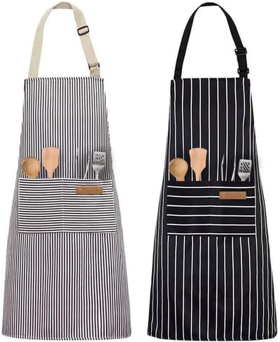 Dailygoods- Kookschorten 2-pack - Verstelbaar - Kinderschorten - Katoen/Polyester - 2 Zakjes - Geschikt voor dames/heren - Keukenschort