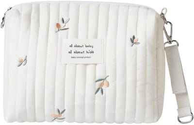 Luiertas Mini Handtas voor Baby – Draagbare Organizer voor Kinderwagens, Shopping en Reizen in Beige