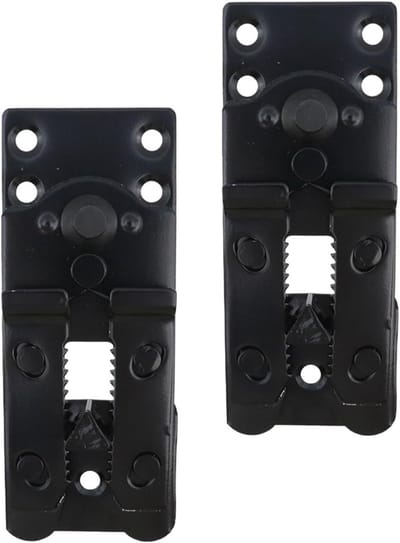 Bankverbinder Set - Meubelclips - Secties Koppelen - Sterke Staalconstructie - 15 x 6 x 0.7 cm - Zwart