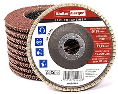 Ventilatorschijven 115 mm Korrel 40 voor Metalen en Houten Klepwielschuren - 10 Stuks