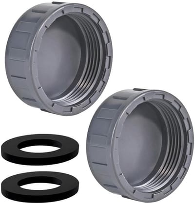 Allecto - 50mm Buiten Eindkappen - Pvc Pipe Stopper - Duurzaam en