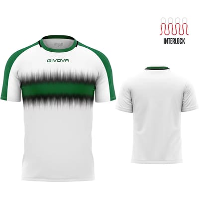 Sportshirt Givova Radio Groen-zwart Wit - M