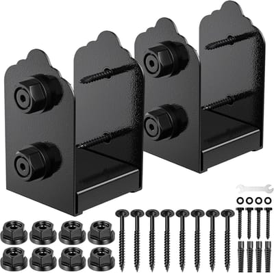 Paalvoet 4x4 - Paalhouder - Terras en schutting - Verstelbare hoogte - 4x4 inch