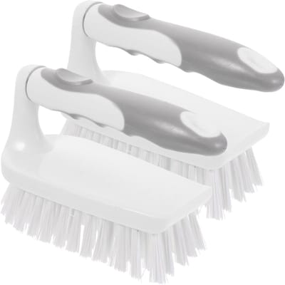 Strijkborstels Kleding - Wasborstels Schoonmaken - Vlekken Voorbehandelen - Met Handvat - 14x9x6.5cm - Willekeurig