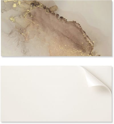 Decoratief vinyl wandpaneel met print, 100x50 cm, abstract patroon met stippen.
