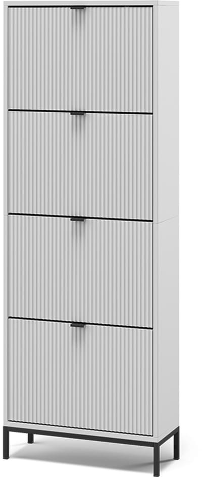 Vicco Eliza Schoenklaprek – 60 x 168 cm met 4 uitklapbare lades Wit