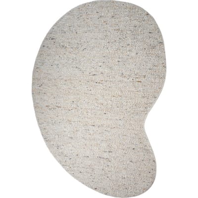 Vloerkleed Stone Beige 215 - Organisch 200 x 280 cm - Wollen Design Vloerkleed met Organische Vorm in Scandinavische / Japandi Stijl