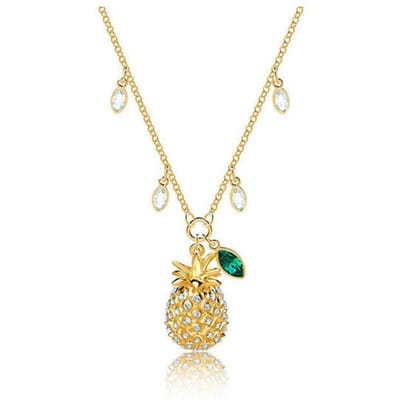 Collier Cristal Ananas Fashionable Exquis Swarovski Collier Femme 5368020 Box (Random Color) beige