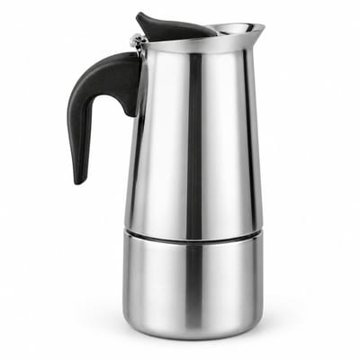 My Green Deal – RVS Percolator 6 Kops (300 ml) – Moka Pot Koffiezetapparaat – Espressomaker voor 6 Kopjes – Niet Geschikt voor Inductie