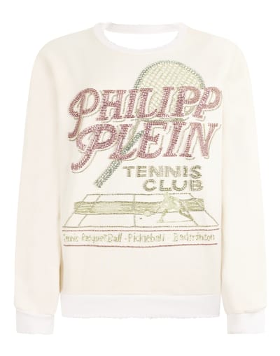 Open Back Sweatshirt Tennis Club
