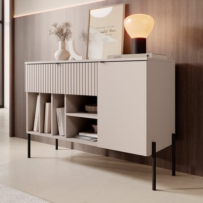 Meubella - Oriya - Dressoir - Beige - 105x40x75 cm