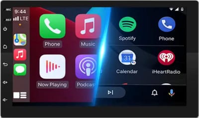 Navigatiesysteem auto met scherm - autoradio geschikt voor CarPlay en Android auto - bluetooth radio - geschikt voor Citroën Berlingo 2008-2018 Peugeot Partner 2008-2018 + Universeel bevestigingsframe