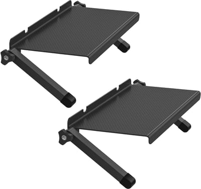 Verstelbare TV Topplank van 33 cm - Monitorplank voor Streaming Apparaten, Kabelbox en Router - Set van 2 voor Thuisdecoratie en Organisatie
