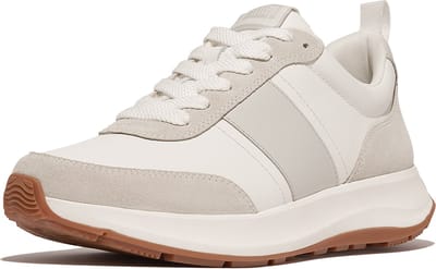 FitFlop F-Mode Flow Sneaker - Leather WIT - Maat 44