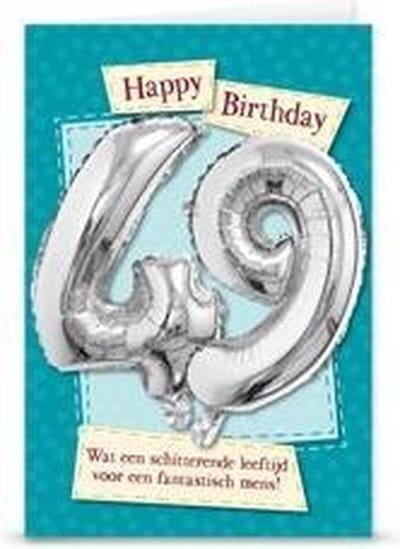 Miko - Kaart - Leeftijdballon - 49 Jaar