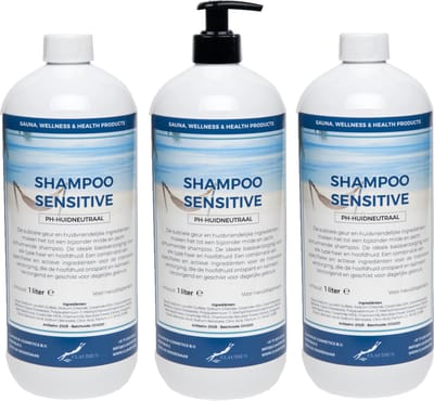 Shampoo Sensitive Care - 1 Liter - met gratis pomp - Voordeelverpakking - Haarverzorging