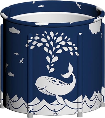 Opvouwbaar Bad - Draagbare Kuip - Ontspanning Thuis - Ruimtebesparend Design - 70x65cm - Donkerblauw