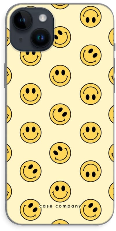 Case Company® - Hoesje geschikt voor iPhone 14 Plus hoesje - Smiley N°2 - Soft Cover Telefoonhoesje - Bescherming aan alle Kanten en Schermrand