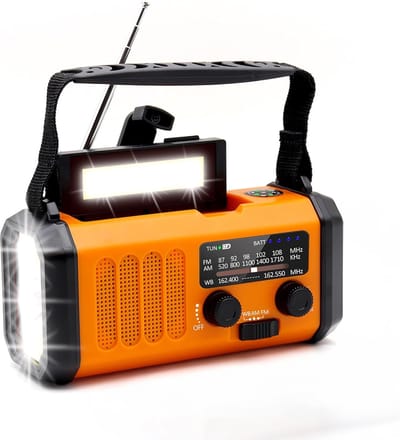 Noodradio - Transistor Radio - Batterijgevoede AM/FM Radio - Compact en Draagbaar