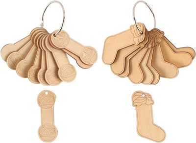 Allecto plus - Houten klosbord voor handwerkgaren - 20 stuks - Praktisch borduurgarenrek - Inclusief steekspoelen