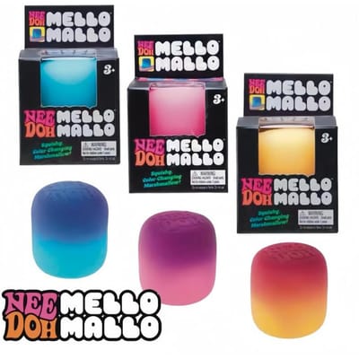 Needoh Mello Mallo UV-licht Reactief Knijpspeeltje Marshmallow Textuur Langzaam Rijzend Knijp Fidget Speelgoed Zonlicht Kleurverandering Cadeau