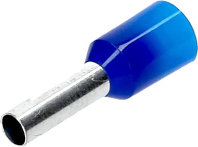 500 stuks Cembre adereindhulzen geïsoleerd 2,5 mm² 8 mm lang blauw PKD2508 I industriële kwaliteit van de Duitse dealer