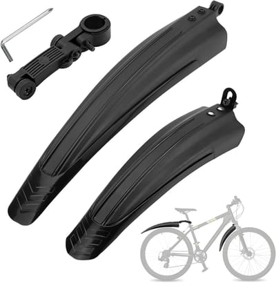 Bicycle Mudguard Set voor 20-26 Inch Fietsen, Voor en Achter Bescherming tegen Water en Vuil voor MTB en Stadsfietsen