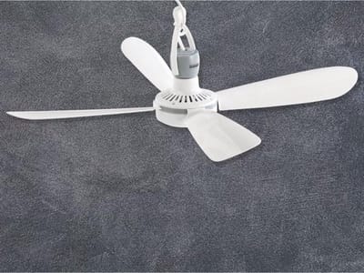 Mini-plafondventilator met mobiel ophangsysteem en aan/uit-schakelaar - diameter 40 cm