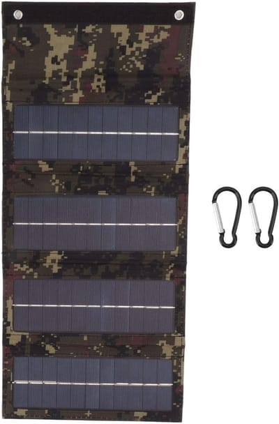 Zonnepaneel Oplader - Draagbare Energie - Buiten Opladen - Opvouwbaar Ontwerp - 40W 1 USB - Camouflage