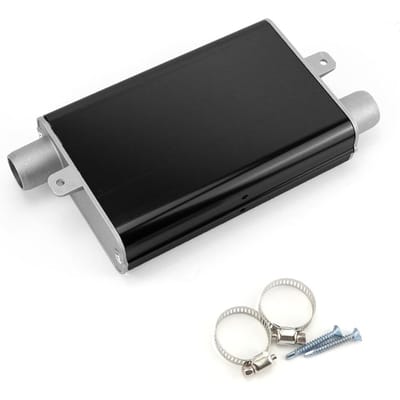 Silencieux d'échappement de 24mm, silencieux amélioré pour chauffage de stationnement de voiture, Air Diesel, avec support à 2 pinces noir