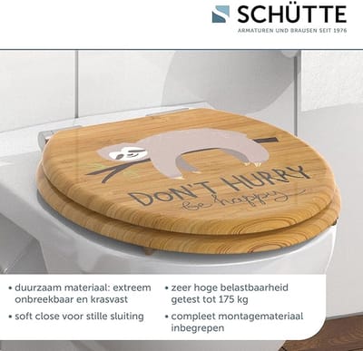 closing mechanism I High quality - toiletdeksel met snelsluiting voor eenvoudige reiniging, Duroplast wc-deksel