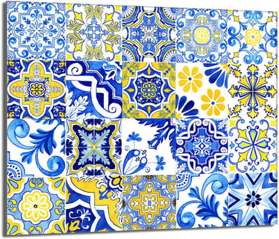 TMK ArtDeko Serie - Snijplank - Mozaïek - 60x52cm - Roestvrij glas