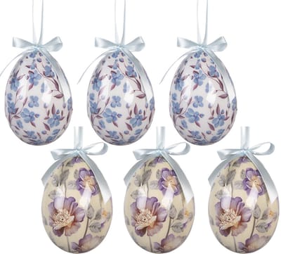 Clayre & Eef Paashanger set van 6 7x10 cm Multi Kunststof
