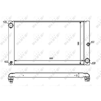 Radiator, motorkoeling NRF 53725