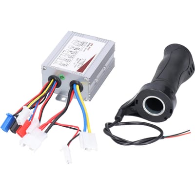 36V 500W Geborstelde Snelheidsregelaar met Gashandvatset voor Elektrische Fiets Scooter Driewielers black
