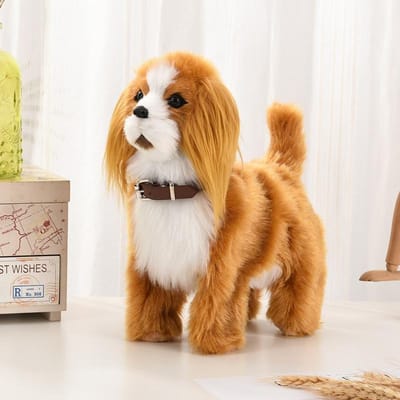 Nieuwe simulatie robot hond elektronische huisdier geluid controle wandelen knikken muziek touch controle robot dier huisdier kinderen speelgoed geschenken
