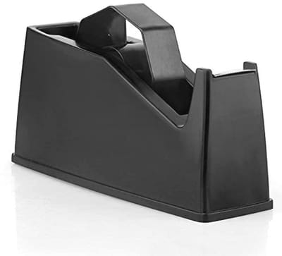 Tape Dispenser voor Verpakking en Sublimatie, Geschikt voor 1" en 3" Kern, Desktop Model, Zwart