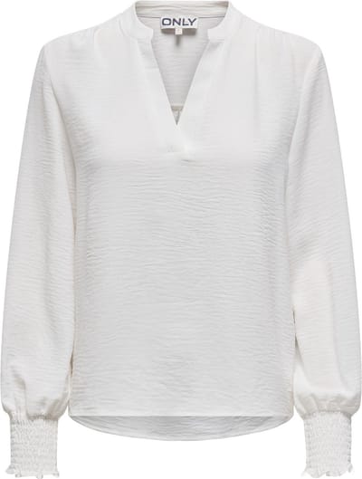 ONLY CARMAKOMA - CARMETTA L/S V-NECK TOP WVN NOOS Dames Blouse
