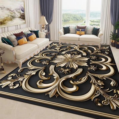 3D Prachtig Bloementapijt voor Woonkamer Luxe Huis Slaapkamer Decor Grote Oppervlakte Zachte Vloerkleden Antislip Garderobe Vloermatten Wasbaar 100*160cm