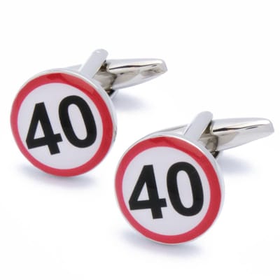 Manchetknopen - 40 Jaar Jubileum Feest Verjaardag