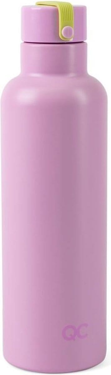 Quattro Colori on the go thermosfles pink/lime
