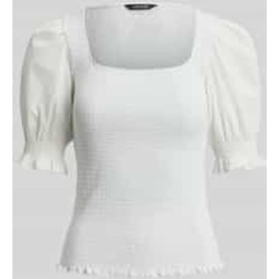 Slim fit kreuk T-shirt van puur katoen