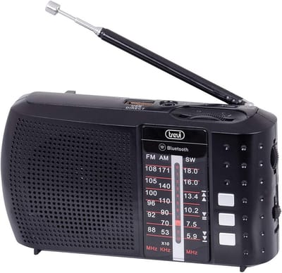 Draagbare Radio met Bluetooth, USB en MicroSD - Oplaadbaar Zwart