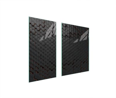 TMK ArtDeko - Snijplank - Glas - 75x52 cm - Zwart
