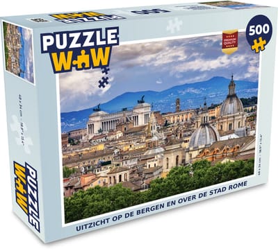 Puzzel Rome - Uitzicht - Italië - Legpuzzel - Puzzel 500 stukjes