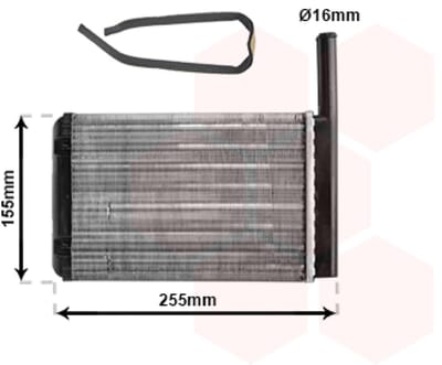 Van Wezel - KACHEL RADIATEUR VOOR FORD FIESTA II 1983-1989 1654646